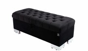 Kufer Pikowany CHESTERFIELD Czarny / Model Q-4 Rozmiary od 50 cm do 200 cm Emra Wood Design
