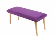 Ławeczka Pufa Tapicerowana Siedzisko Gładkie Fioletowy LPG-10 Rozmiary od 50 cm do 120 cm Emra Wood Design