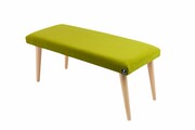 Ławeczka Pufa Tapicerowana Siedzisko Gładkie Zieleń Pistacja LPG-10 Rozmiary od 50 cm do 120 cm Emra Wood Design