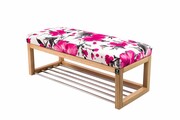 Ławeczka Pufa Tapicerowana Siedzisko Gładkie Róż LPG-4 Rozmiary od 50 cm do 200 cm Emra Wood Design