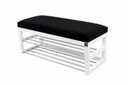 Ławka Pufa Tapicerowana Siedzisko Gładkie Czarny LPG-5 Rozmiary od 50 cm do 200 cm Emra Wood Design