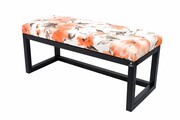 Ławka Pufa Tapicerowana Siedzisko Gładkie Pomarańczowy LPG-2 Rozmiary od 50 cm do 200 cm Emra Wood Design
