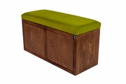 Ławka Szafka Pufa Tapicerowana Siedzisko Gładkie Zieleń Pistacja LGS-6 Rozmiary od 50 cm do 200 cm Emra Wood Design