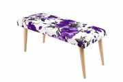Ławeczka Pufa Tapicerowana Siedzisko Gładkie Fiolet LPG-10 Rozmiary od 50 cm do 120 cm Emra Wood Design