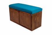 Ławka Szafka Pufa Tapicerowana Siedzisko Gładkie Turkus LGS-6 Rozmiary od 50 cm do 200 cm Emra Wood Design