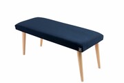 Ławeczka Pufa Tapicerowana Siedzisko Gładkie Granatowy LPG-10 Rozmiary od 50 cm do 120 cm Emra Wood Design