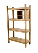 REGAŁ NA KSIĄŻKI DREWNO LITE DĄB JESION OLCHA RNK-22 Emra Wood Design