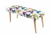 Ławeczka Pufa Tapicerowana Siedzisko Gładkie Butterfly 04 LPG-10 Rozmiary od 50 cm do 120 cm Emra Wood Design