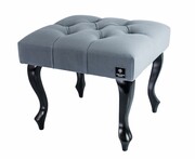 Taboret Pufa Pikowana Popiel Guzik Kryształ LPP-0 Rozmiary Emra Wood Design