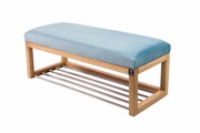 Ławka Pufa Tapicerowana Siedzisko Gładkie Jasny Błękit LPG-4 Rozmiary od 50 cm do 200 cm Emra Wood Design