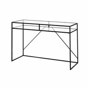 KONSOLA LOFT INDUSTRIALNA STAL CZARNA STAL NIERDZEWNA INOX SKD-100 Emra Wood Design