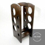 STOJAK NA WINO DREWNO LITE DĄB 6 BUTELEK Emra Wood Design