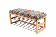 Ławka Pufa Tapicerowana Siedzisko Gładkie Hexagony Mandala LPG-5 Rozmiary od 50 cm do 200 cm Emra Wood Design