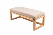 Ławka Pufa Tapicerowana Siedzisko Gładkie Beż LPG-2 Rozmiary od 50 cm do 200 cm Emra Wood Design