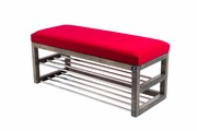 Ławka Pufa Tapicerowana Siedzisko Gładkie Czerwony LPG-5 Rozmiary od 50 cm do 200 cm Emra Wood Design