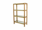 REGAŁ NA KSIĄŻKI DREWNO LITE DĄB JESION OLCHA RNK-13 Emra Wood Design