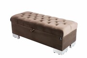 Kufer Pikowany CHESTERFIELD Brąz / Model Q-4 Rozmiary od 50 cm do 200 cm Emra Wood Design