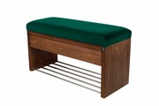 Ławka Szafka Pufa Tapicerowana Siedzisko Gładkie Butelkowa Zieleń LGS-3 Rozmiary od 50 cm do 200 cm Emra Wood Design