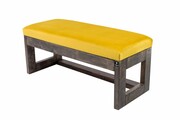 Ławka Pufa Tapicerowana Siedzisko Gładkie Żółcień Cytrynowa LPG-16 Rozmiary od 50 cm do 200 cm Emra Wood Design