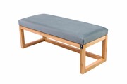 Ławka Pufa Tapicerowana Siedzisko Gładkie Popiel LPG-2 Rozmiary od 50 cm do 200 cm Emra Wood Design