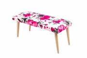 Ławeczka Pufa Tapicerowana Siedzisko Gładkie Róż LPG-10 Rozmiary od 50 cm do 120 cm Emra Wood Design