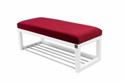Ławka Pufa Tapicerowana Siedzisko Gładkie Bordowy LPG-4 Rozmiary od 50 cm do 200 cm Emra Wood Design