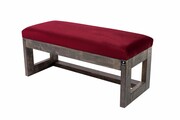Ławka Pufa Tapicerowana Siedzisko Gładkie Bordowy LPG-16 Rozmiary od 50 cm do 200 cm Emra Wood Design