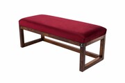 Ławka Pufa Tapicerowana Siedzisko Gładkie Bordowy LPG-2 Rozmiary od 50 cm do 200 cm Emra Wood Design