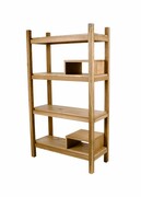 REGAŁ NA KSIĄŻKI DREWNO LITE DĄB JESION OLCHA RNK-23 Emra Wood Design