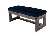 Ławka Pufa Tapicerowana Siedzisko Gładkie Granatowy LPG-16 Rozmiary od 50 cm do 200 cm Emra Wood Design