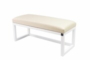 Ławka Pufa Tapicerowana Siedzisko Gładkie Ekoskóra Ecru LPG-2 Rozmiary od 50 cm do 200 cm Emra Wood Design