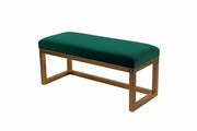 Ławka Pufa Tapicerowana Siedzisko Gładkie Butelkowa Zieleń LGM-2 Rozmiary od 45 cm do 200 cm Emra Wood Design