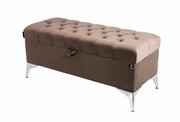 Kufer Pikowany CHESTERFIELD Brąz / Model Q-2 Rozmiary od 50 cm do 200 cm Emra Wood Design