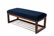 Ławka Pufa Tapicerowana Siedzisko Gładkie Granatowy LPG-4 Rozmiary od 50 cm do 200 cm Emra Wood Design