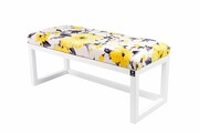 Ławka Pufa Tapicerowana Siedzisko Gładkie Żółty LPG-2 Rozmiary od 50 cm do 200 cm Emra Wood Design