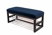 Ławka Pufa Tapicerowana Siedzisko Gładkie Granatowy LPG-5 Rozmiary od 50 cm do 200 cm Emra Wood Design