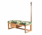 Ławka Szafka Pufa Tapicerowana Siedzisko Gładkie Tropic 01 Wieszak LGS-13 Rozmiary od 50 cm do 200 cm Emra Wood Design