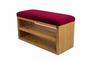 Ławka Szafka Pufa Tapicerowana Siedzisko Gładkie Bordowy LGS-5 Rozmiary od 50 cm do 200 cm Emra Wood Design