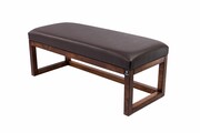 Ławka Pufa Tapicerowana Siedzisko Gładkie Ekoskóra Brązowy LPG-2 Rozmiary od 50 cm do 200 cm Emra Wood Design