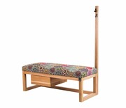 Ławka Szafka Pufa Tapicerowana Siedzisko Gładkie Hexagony Mandala Wieszak LGS-13 Rozmiary od 50 cm do 200 cm Emra Wood Design