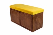 Ławka Szafka Pufa Tapicerowana Siedzisko Gładkie Cytrynowa Żółcień LGS-6 Rozmiary od 50 cm do 200 cm Emra Wood Design