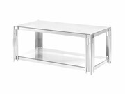 ST-73 STOLIK KAWOWY STAL NIERDZEWNA POLEROWANA - SZCZOTKOWANA SZYBA HARTOWANA Emra Wood Design