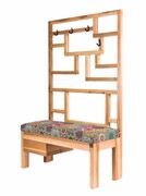 Ławka Szafka Pufa Tapicerowana Siedzisko Gładkie Hexagony Mandala Wieszak LGS-73 Rozmiary od 50 cm do 200 cm Emra Wood Design