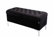 Kufer Pikowany CHESTERFIELD Czarny / Model Q-1 Rozmiary od 50 cm do 200 cm Emra Wood Design