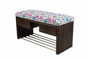 Ławka Szafka Pufa Tapicerowana Siedzisko Gładkie Kwiaty Łowieckie LGS-4 Rozmiary od 50 cm do 200 cm Emra Wood Design