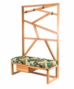 Ławka Szafka Pufa Tapicerowana Siedzisko Gładkie Tropic 01 Wieszak LGS-14 Rozmiary od 50 cm do 200 cm Emra Wood Design