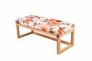 Ławka Pufa Tapicerowana Siedzisko Gładkie Marakesz Pomarańczowy LPG-2 Rozmiary od 50 cm do 200 cm Emra Wood Design