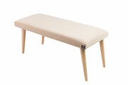 Ławeczka Pufa Tapicerowana Siedzisko Gładkie Beż LPG-10 Rozmiary od 50 cm do 120 cm Emra Wood Design