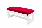 Ławeczka Pufa Tapicerowana Siedzisko Gładkie Czerwony LPG-16 Rozmiary od 50 cm do 200 cm Emra Wood Design