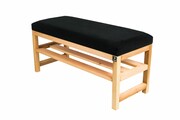 Ławka Szafka Pufa Tapicerowana Siedzisko Gładkie Czarny LGS-81 Rozmiary od 50 cm do 200 cm Emra Wood Design